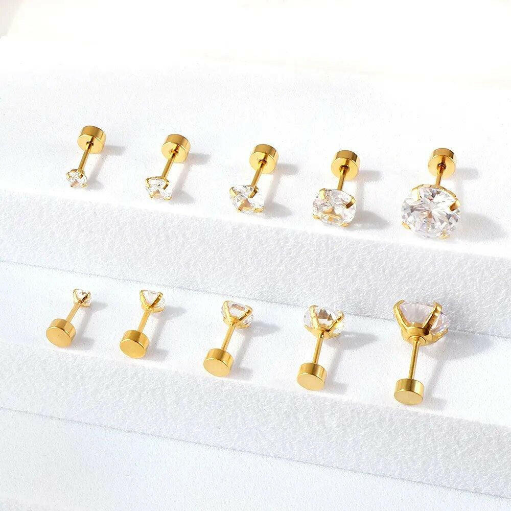 Sophisticated Cubic Zirconia Studs