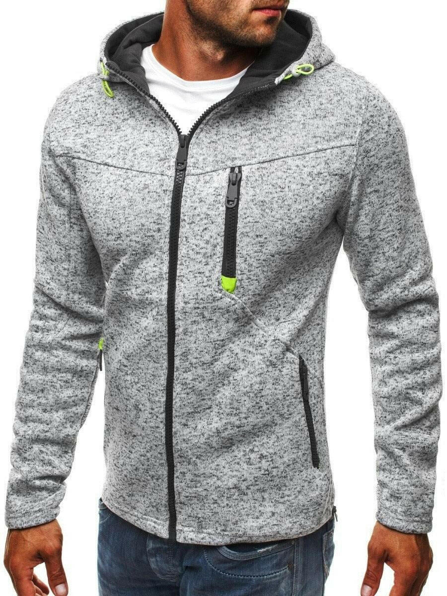 Men’s Full Zip Fitness Hoodie | On sale | Polyester