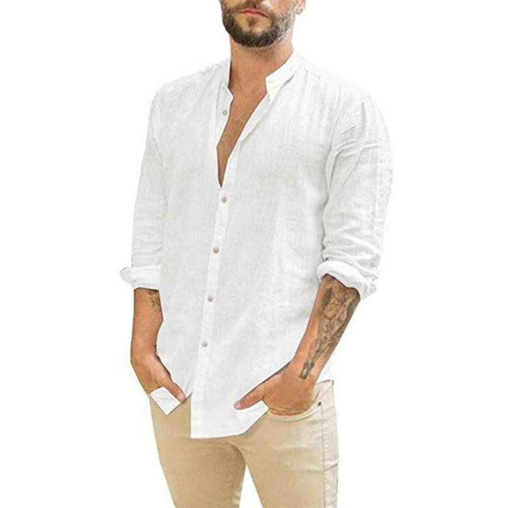 Men’s Summer Weight Shirt (Cotton Linen) | On sale | Cotton