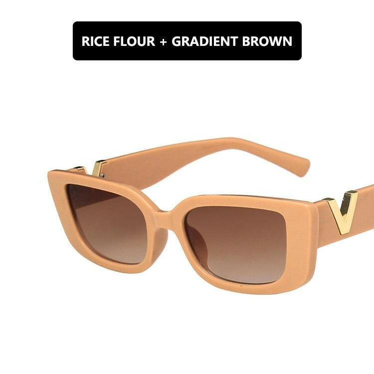 Retro Rectangle Sunglasses 