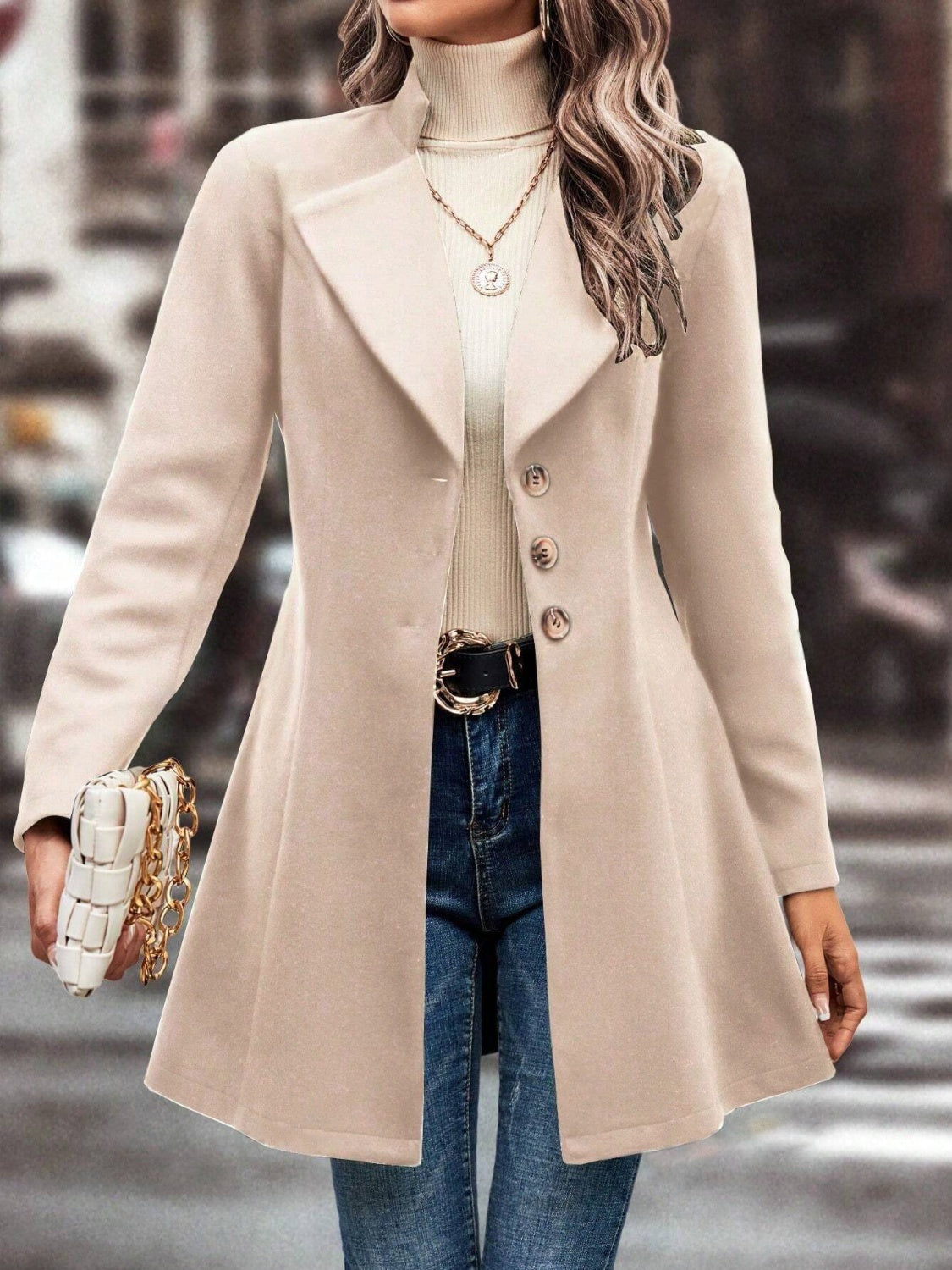 Stylish Lightweight Buttoned Coat for Everyday Wear - by The Nichole Collection