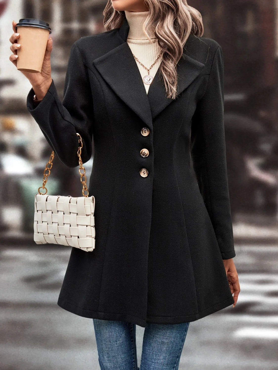 Stylish Lightweight Buttoned Coat for Everyday Wear - by The Nichole Collection