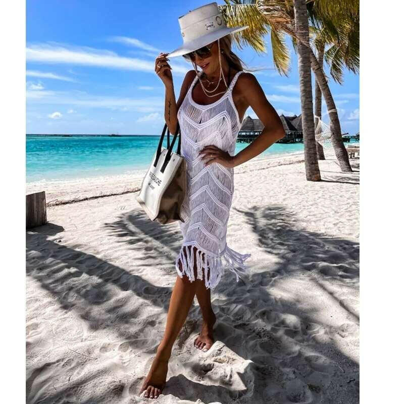 Crochet Tunic Bikini Cover-up 