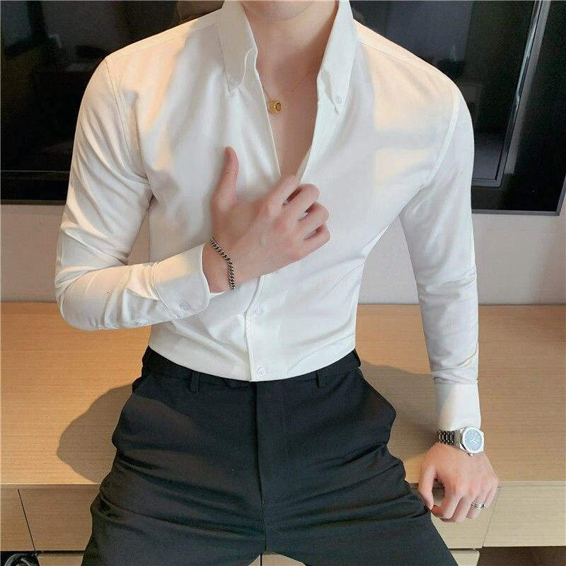 Italian V-neck Men Short Sleeve Shirt 