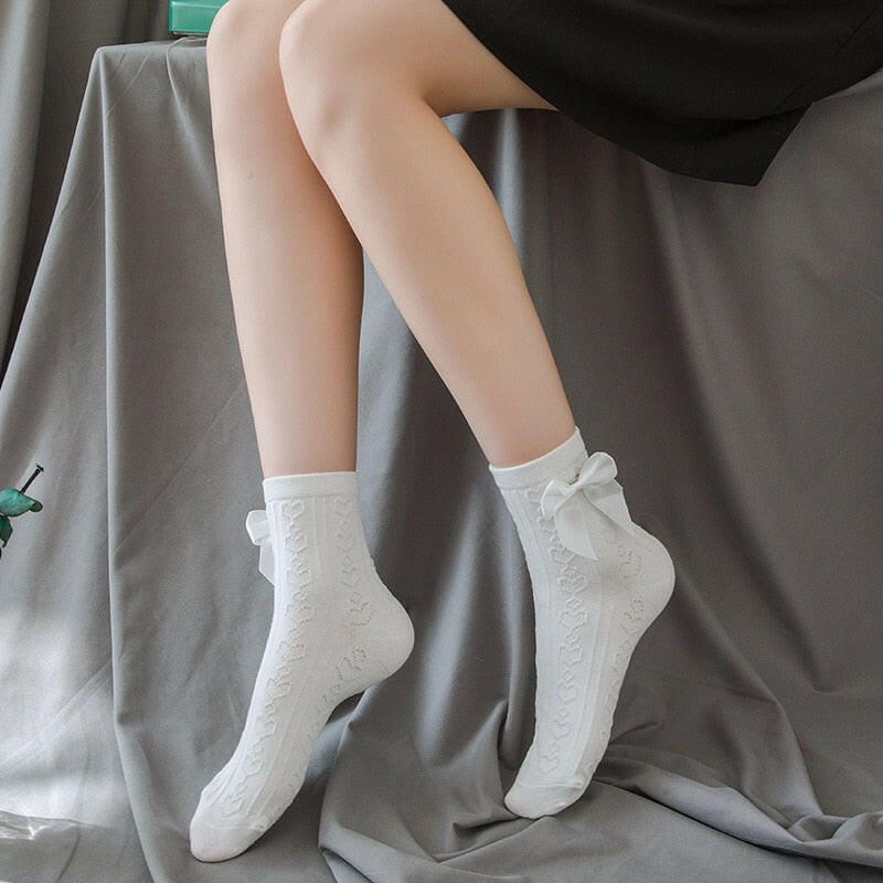 Women's White Lace Socks – Ideal for Bridal, Formal, or Casual Outfits - Lace Socks by The Nichole Collection