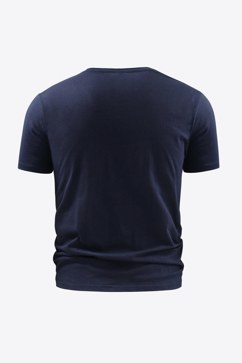 Round Neck Short Sleeve Cotton T-Shirt 