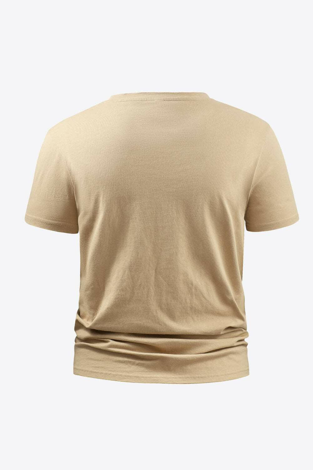 Round Neck Short Sleeve Cotton T-Shirt 