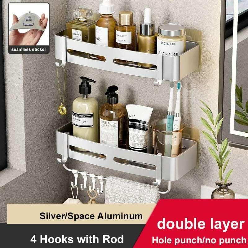 Floating Shelves Caddy For Shower 