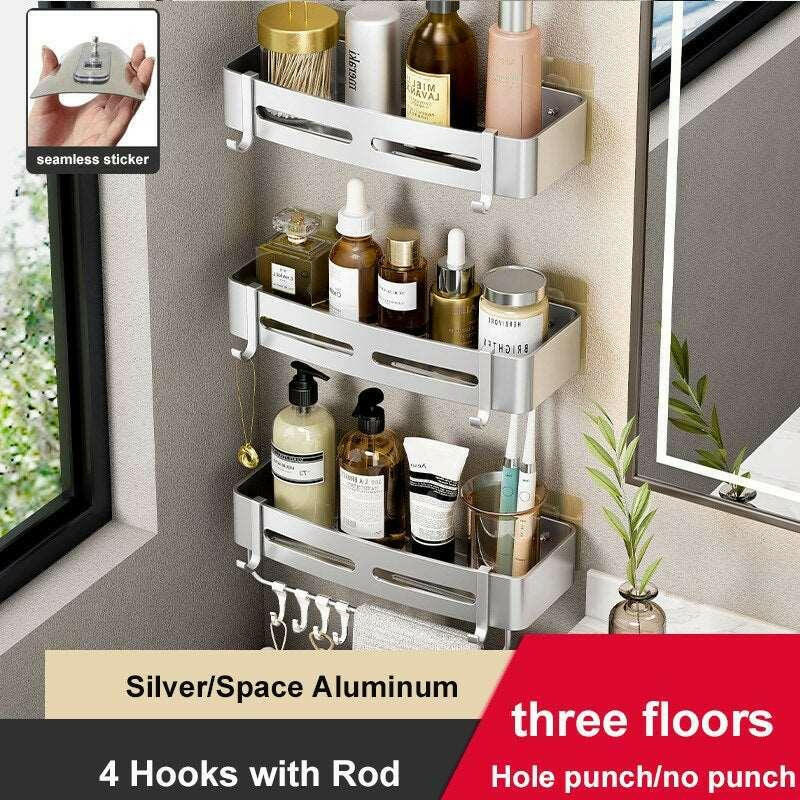 Floating Shelves Caddy For Shower 