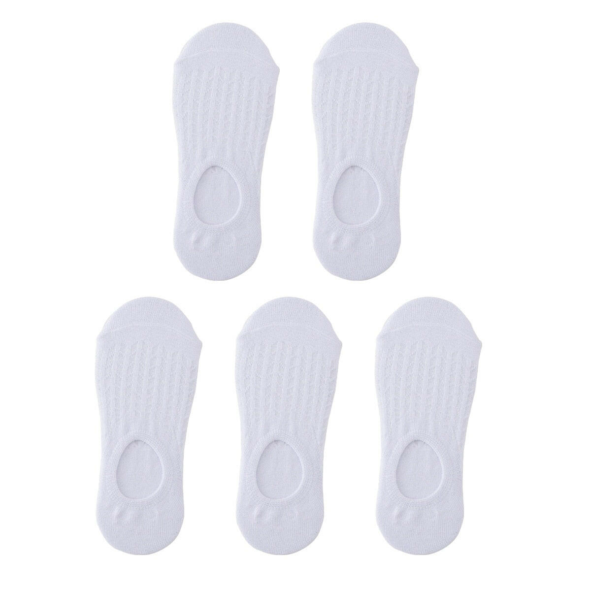 Women's Thin Mesh Boat Socks (5 pairs) - Lace Socks by The Nichole Collection